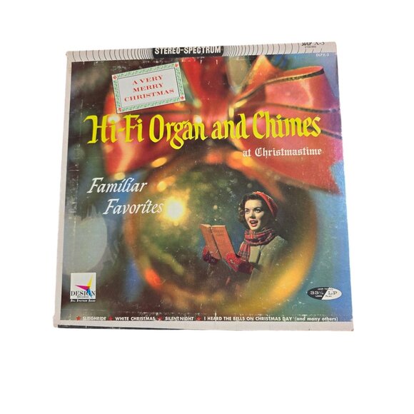 Hi-Fi Organ & Chimes At Christmastime LP Record 33 1/3 RPM - Picture 1 of 3